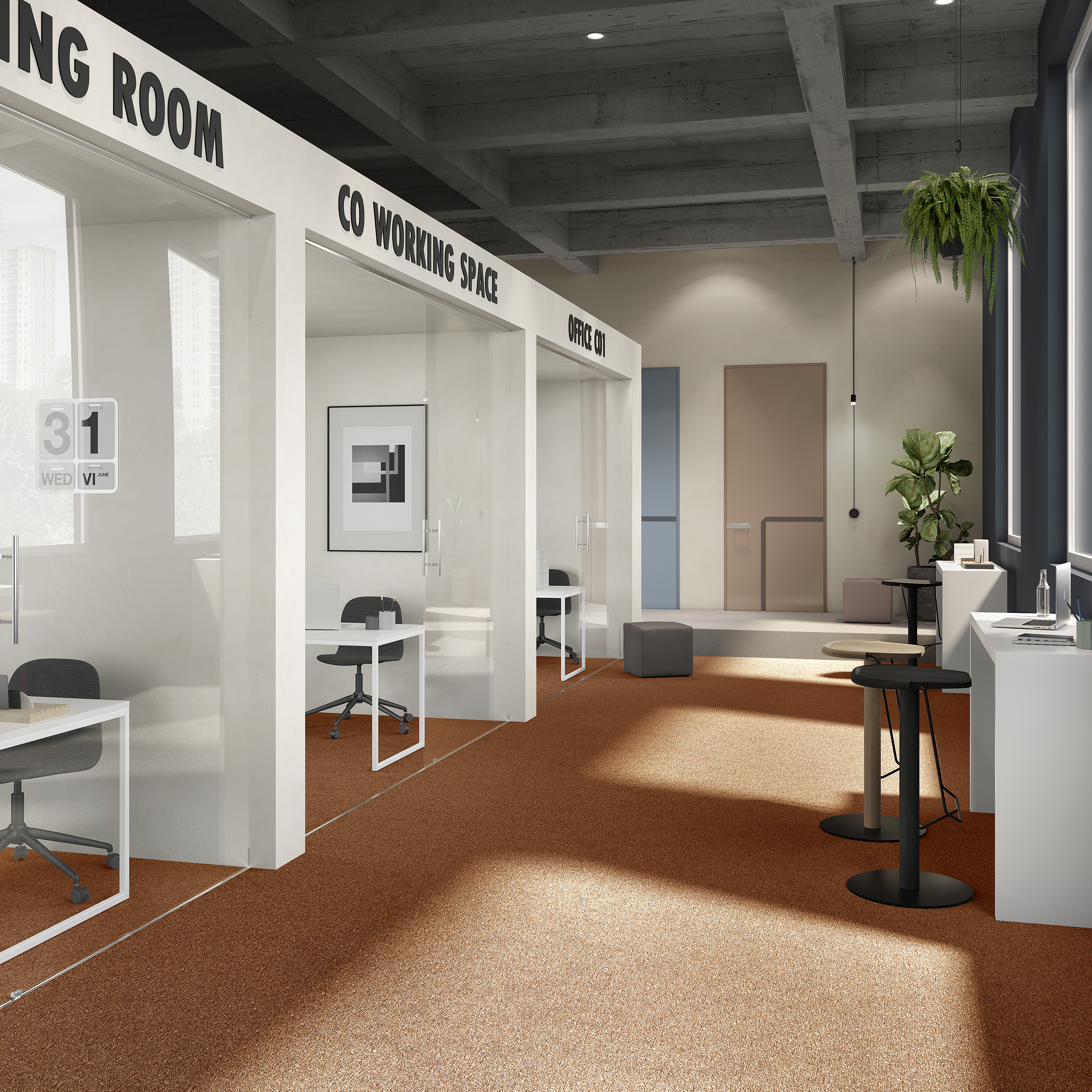 Ковровая плитка Medusa Tile 84 (500*500*5 мм) — купить в Лесном