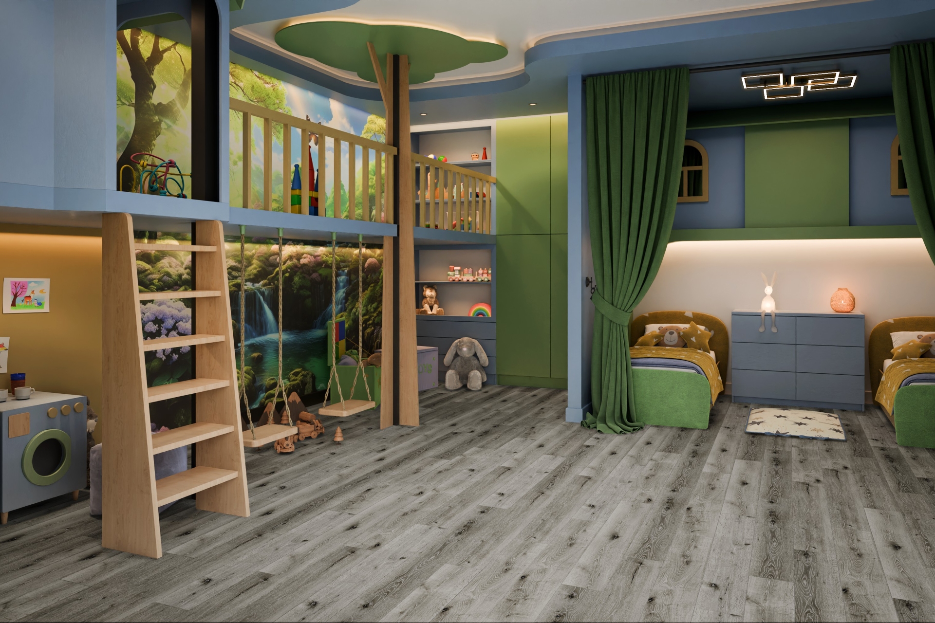 Усовершенствованная кварц-виниловая плитка «Damy Floor» Дуб Состаренный Серый (1227*187*2,5 мм) — купить в Лесном