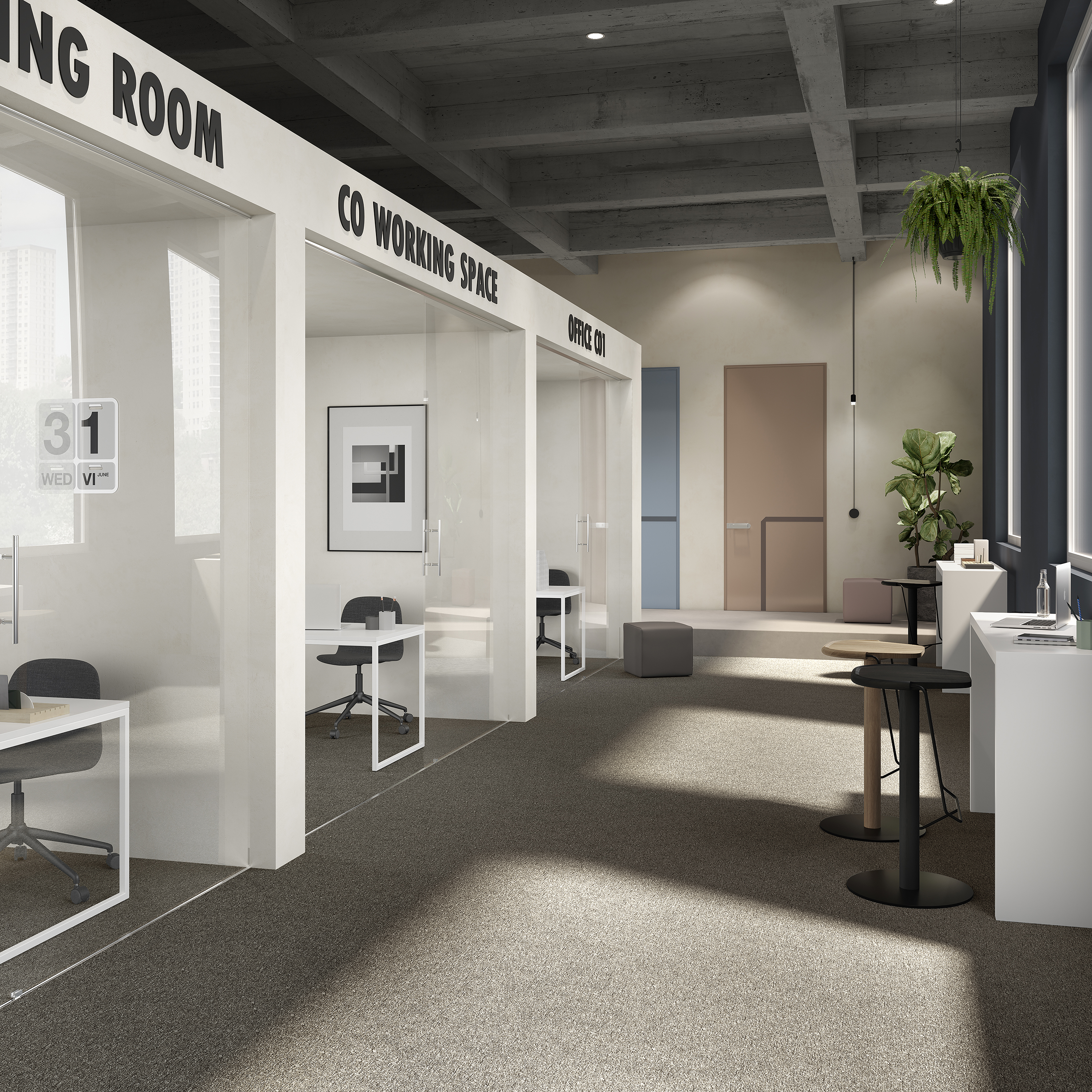 Ковровая плитка Medusa Tile 43 (500*500*5 мм) — купить в Лесном