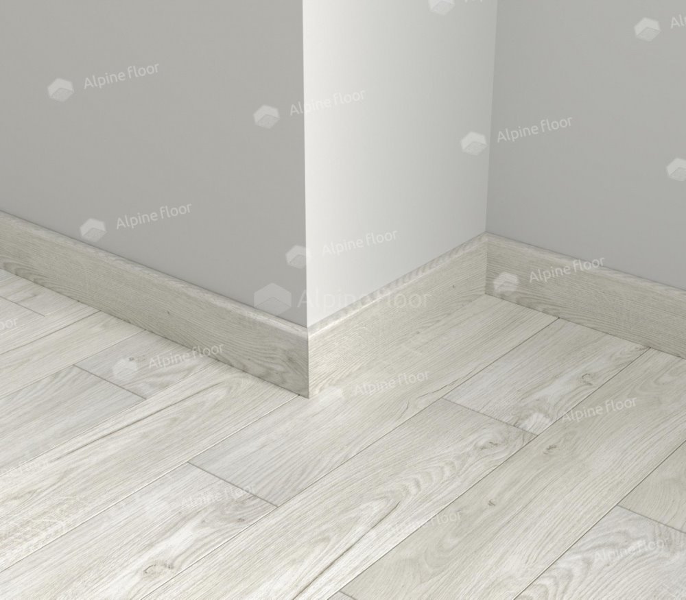 Напольный плинтус Parquet Light Снежный SK 13-11 (2200*12,5*80 мм) — купить в Лесном