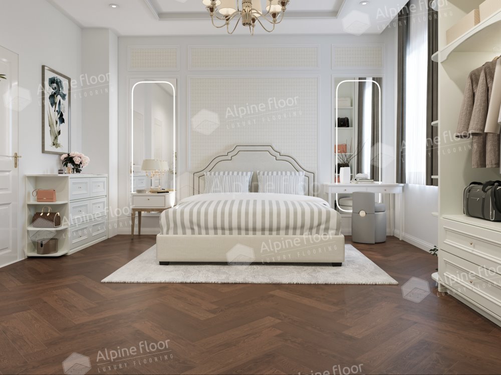 Инженерная доска "Alpine Floor" Дуб Браун (600*120*12 мм) — купить в Лесном