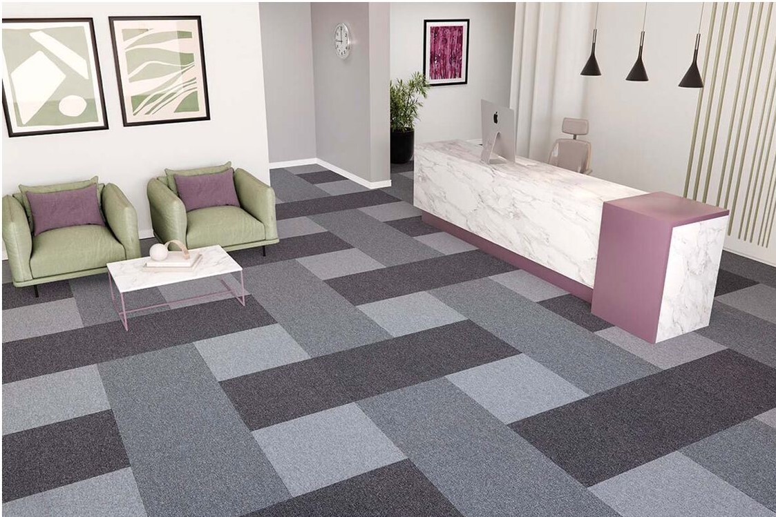 Ковровая плитка "Bonkeel" Space Grey (500*500*5,9 мм) — купить в Лесном