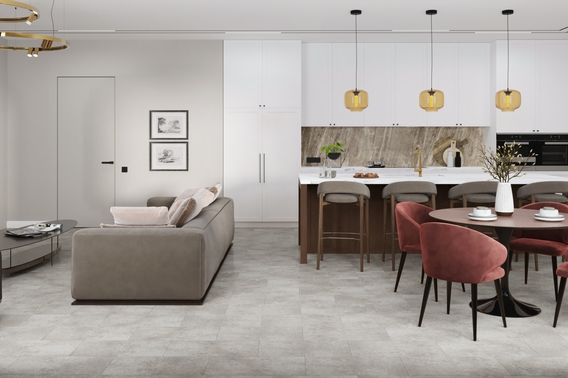 SPC плитка «Damy Floor» Фудзияма (610*305*5 мм) — купить в Лесном