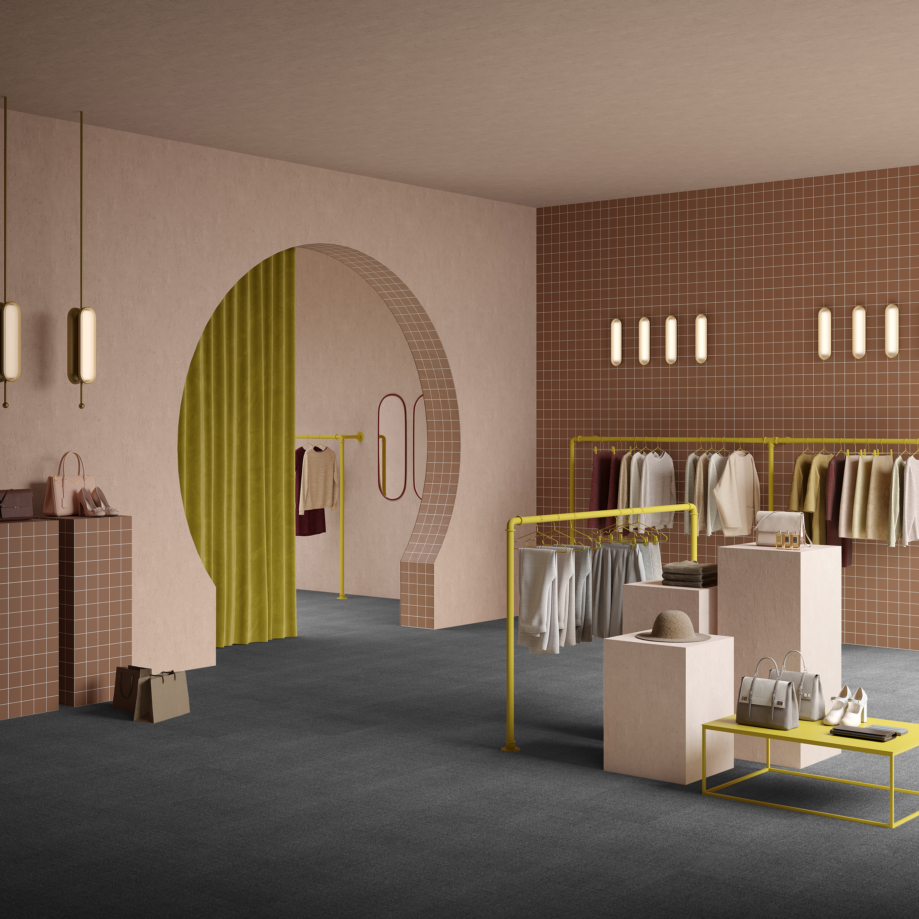 Ковровая плитка Mantra Tile 98 (500*500*6 мм) — купить в Лесном