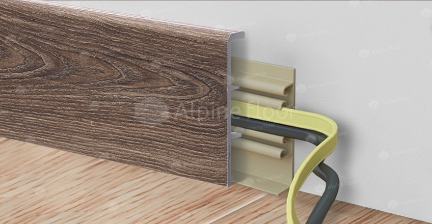 Напольный плинтус Rico Concept 80 Дуб фисташковый (2200*20*80 мм) — купить в Лесном