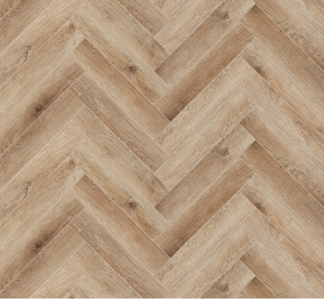 Виниловый ламинат SPC "Cronafloor" Herringbone Дуб Монпелье (640*128*4,5 мм) — купить в Лесном