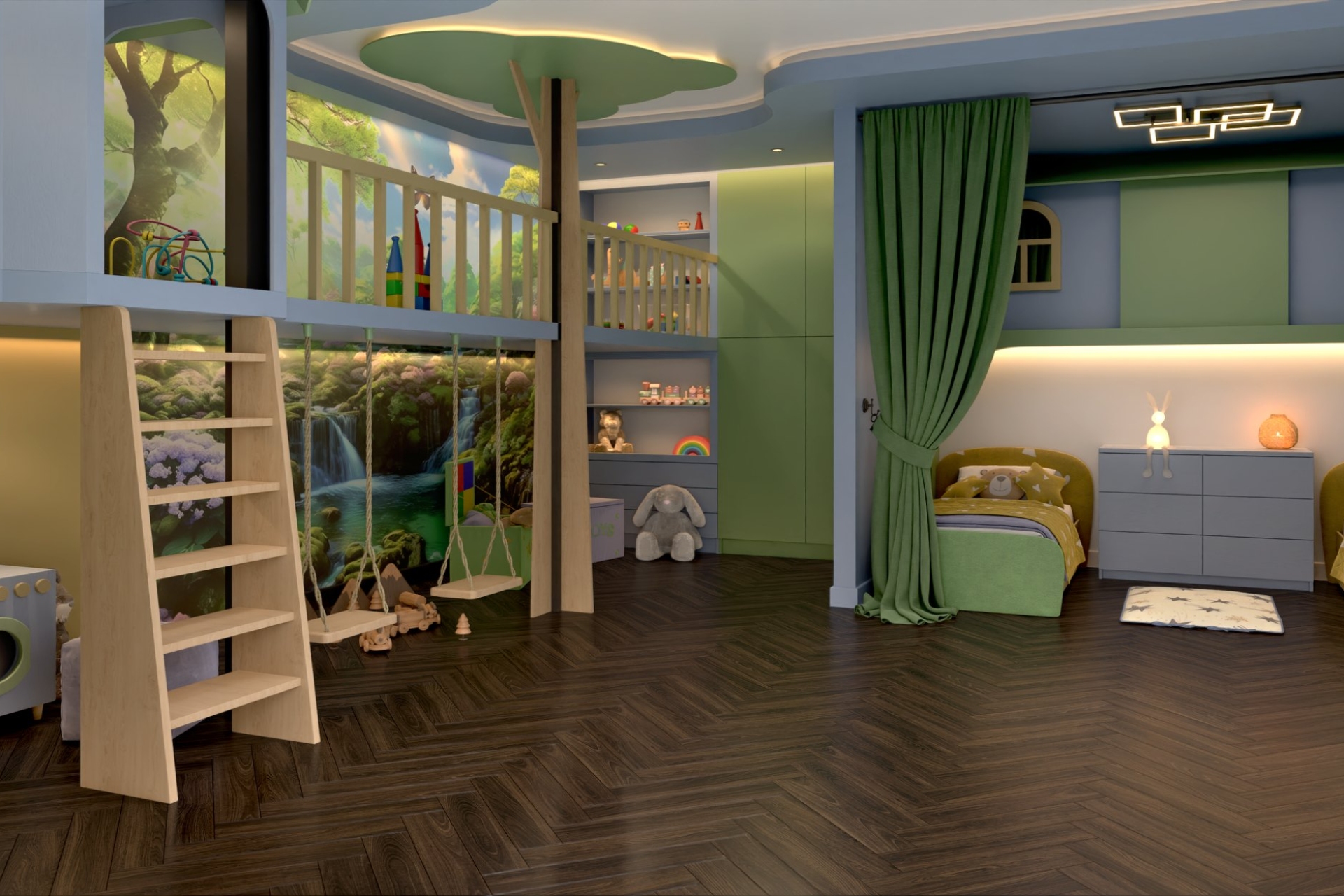 Инженерный паркет «Damy Floor» Каштановый (укладка елочкой) — купить в Лесном